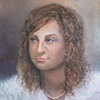 Портрет Анастасии Анатольевны Руженцевой. 40х50 см, холст, масло. 2016 год