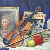 Картина маслом Натюрморт со скрипкой