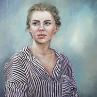 «Портрет дочери Даши», 60х80 см, холст, масло. 2021 год