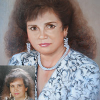 картина маслом на холсте Женский портрет. 50х60 см. 2014 год