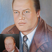 Мужской портрет. 50х60 см, холст, масло. 2014 год